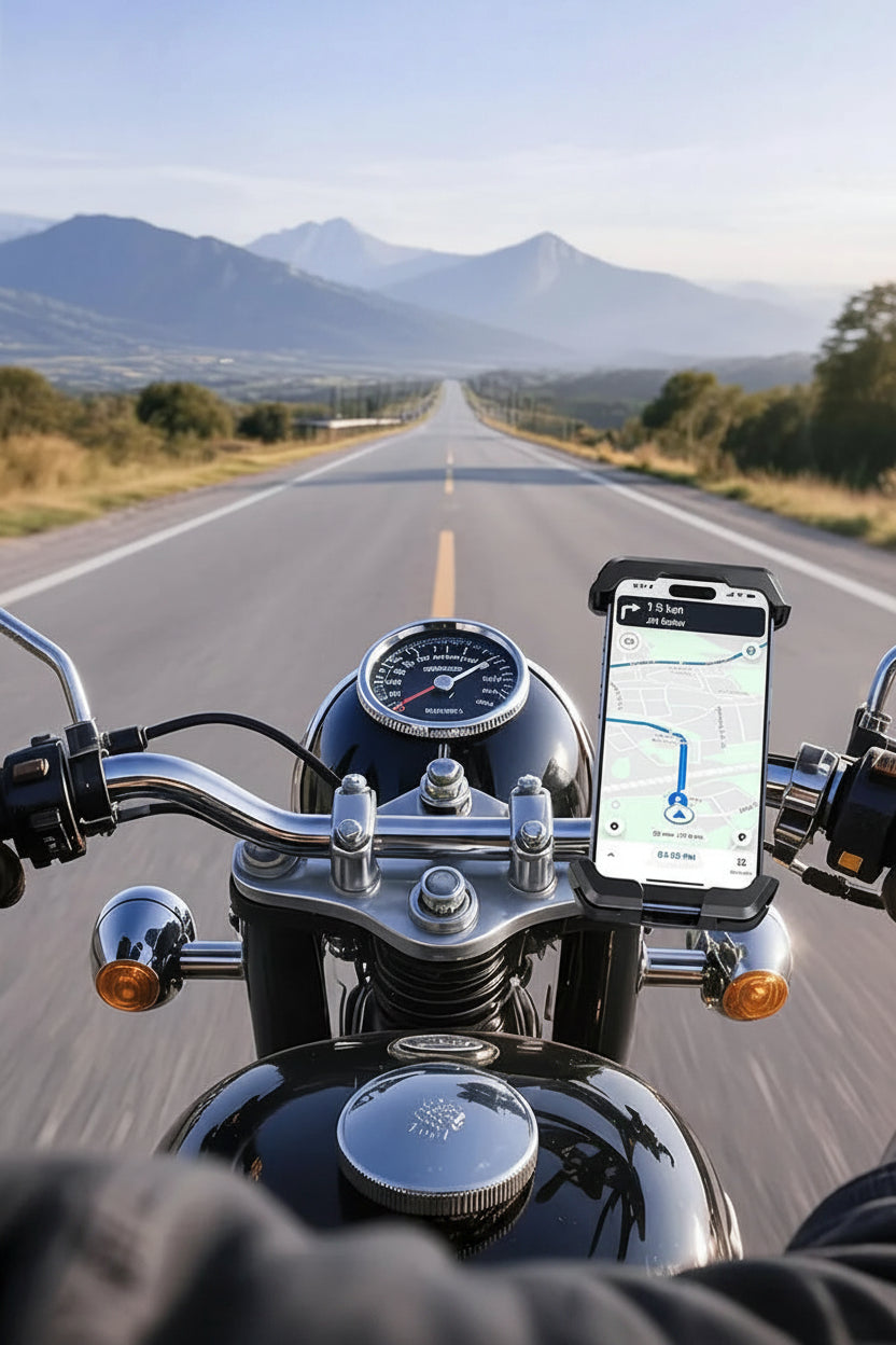 Anti-Vibration Phone Mount for Motorcycle & Bike