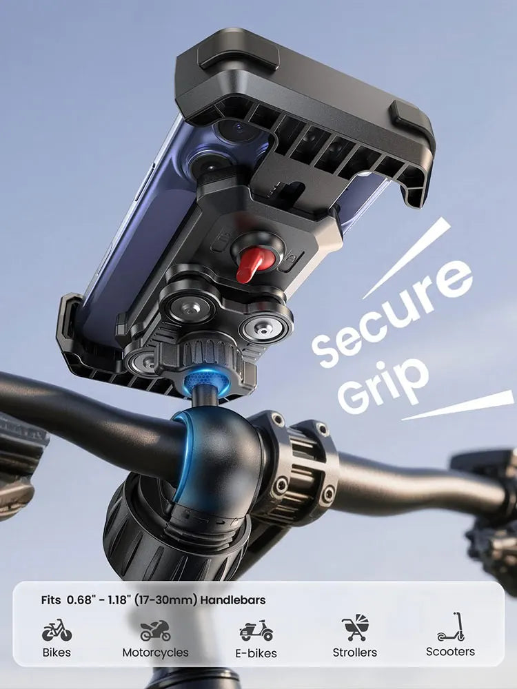 Anti-Vibration Phone Mount for Motorcycle & Bike