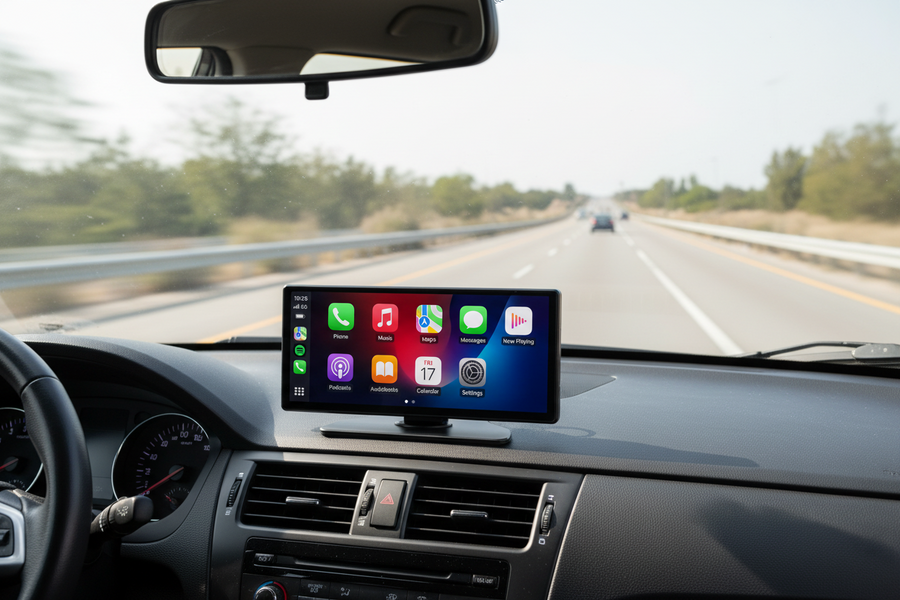 GOGO Drive Display 10.26″ – Wireless CarPlay & Android Auto with Dash Cam