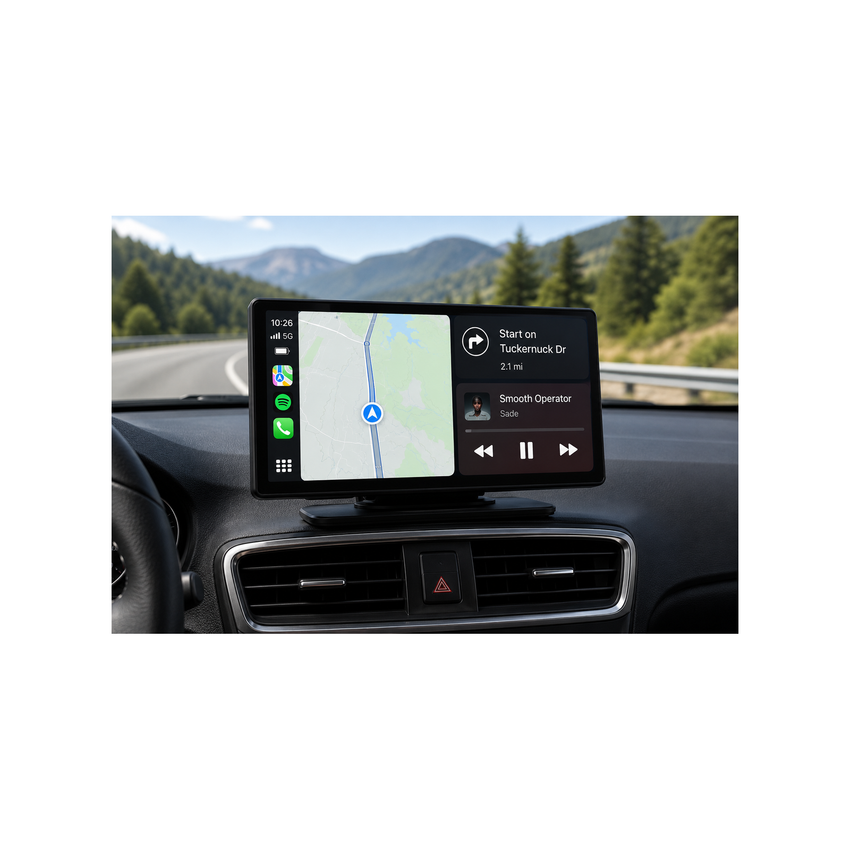 GOGO Drive Display 10.26″ – Wireless CarPlay & Android Auto with Dash Cam