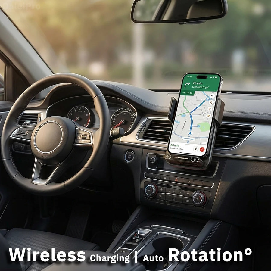 Automatic Car Phone Mount with 15W Wireless Charging