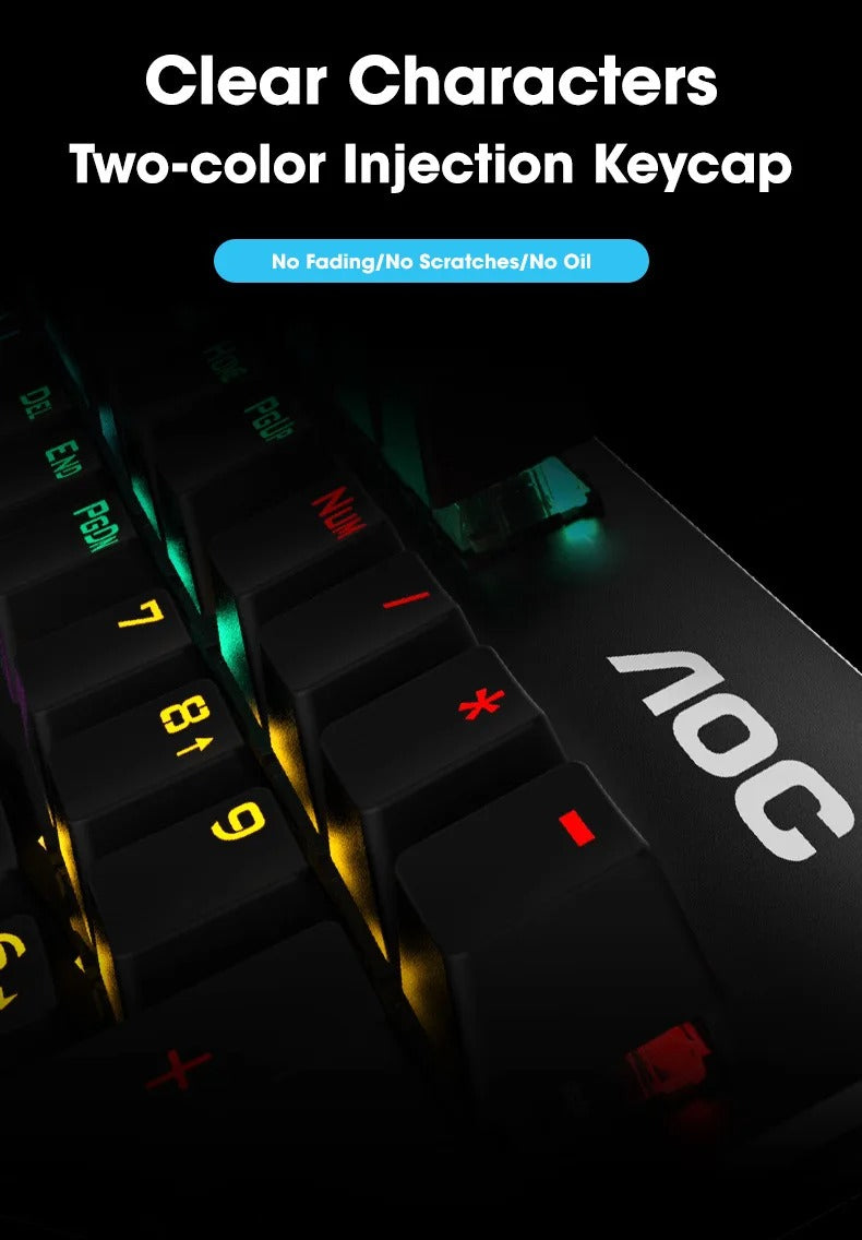 AOC GK410 Mechanisch Gaming Toetsenbord met RGB – productweergave 3