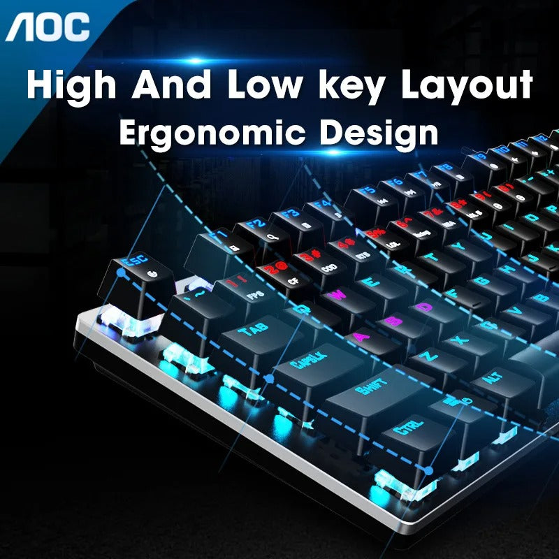AOC GK410 Mechanisch Gaming Toetsenbord met RGB – productweergave 4